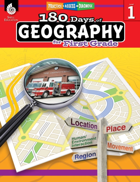 Book cover of: 180 Days™: Geography for First Grade. By: Rane Anderson