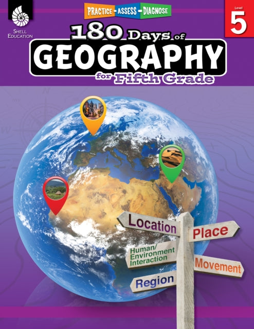 Book cover of: 180 Days™: Geography for Fifth Grade. By: Kristin Kemp
