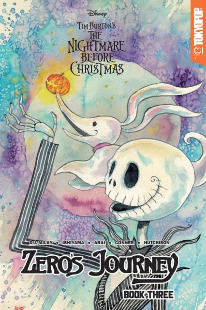 Book cover of: Disney Manga: Tim Burton's The Nightmare Before Christmas — Zero's Journey Graphic Novel, Book 3 (Variant). By: D. J. Milky