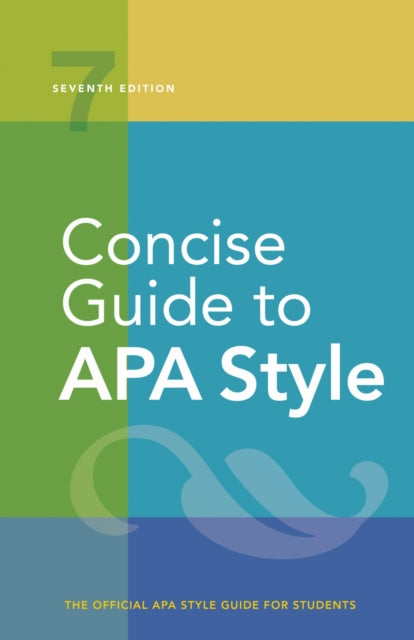 Book cover of: Concise Guide to APA Style. By: American Psychological Association