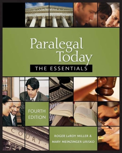 Book cover of: Paralegal Today. By: Roger Miller