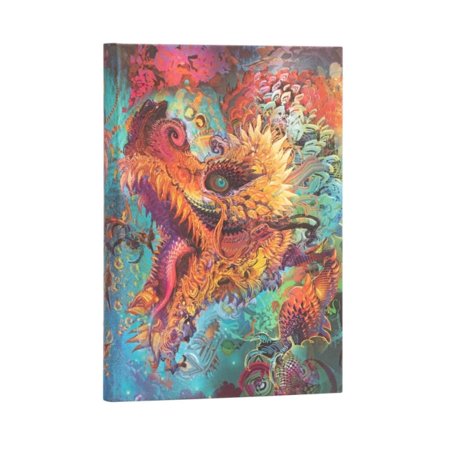 Book cover of: Humming Dragon (Android Jones Collection) Midi Unlined Hardcover Journal. By: Paperblanks