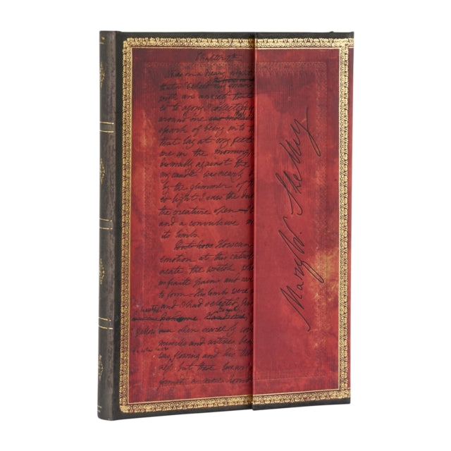 Book cover of: Mary Shelley, Frankenstein (Embellished Manuscripts Collection) Midi Lined Hardback Journal (Wrap Closure). By: Paperblanks