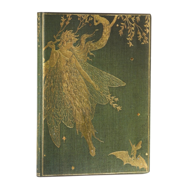 Book cover of: Olive Fairy (Lang’s Fairy Books) Midi Lined Softcover Flexi Journal (Elastic Band Closure). By: Paperblanks