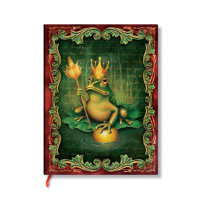 Brothers Grimm, Frog Prince (Fairy Tale Collection) Midi Lined Hardback Journal (Elastic Band Closure)