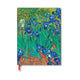 Book cover of: Van Gogh’s Irises Mini Lined Hardback Journal (Elastic Band Closure)