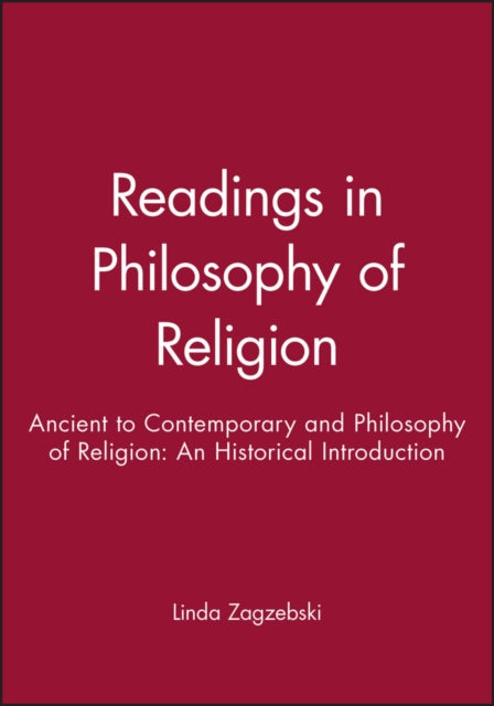 Book cover of: Readings in Philosophy of Religion. By: Linda Zagzebski