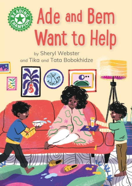 Book cover of: Reading Champion: Ade and Bem Want to Help. By: Sarah Snashall