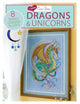 Book cover of: I Love Cross Stitch – Dragons & Unicorns. By: Various Contributors