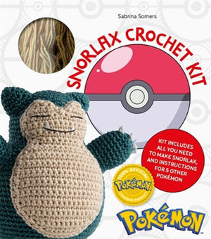 PokeMon Crochet Snorlax Kit, Includes Materials to Make Snorlax and Instructions for 5 Other PokeMon