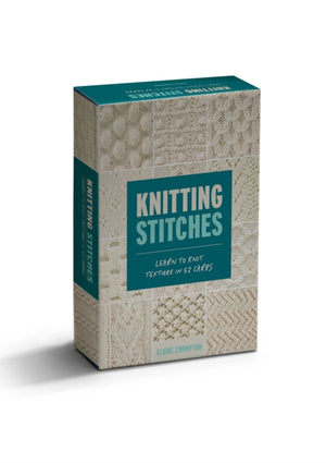Knitting Stitches Card Deck, Learn to Knit Texture in 52 Cards