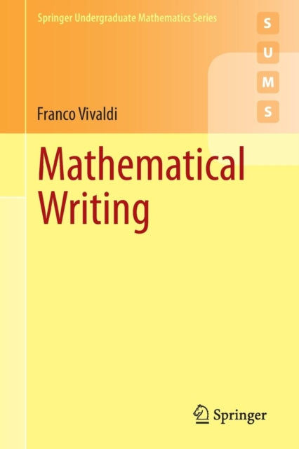 Book cover of: Mathematical Writing. By: Franco Vivaldi