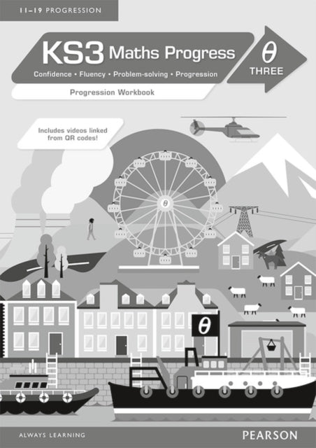 Book cover of: KS3 Maths Progress Progression Workbook Theta 3 (pack of 8)