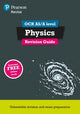 Book cover of: Pearson REVISE OCR AS/A Level Physics Revision Guide incl. online revision - for 2026, 2027 exams. By: Steve Adams