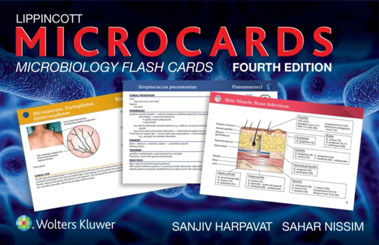 Book cover of: Lippincott Microcards: Microbiology Flash Cards. By: Sahar Nissim