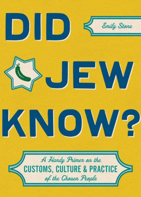 Book cover of: Did Jew Know?. By: Emily Stone