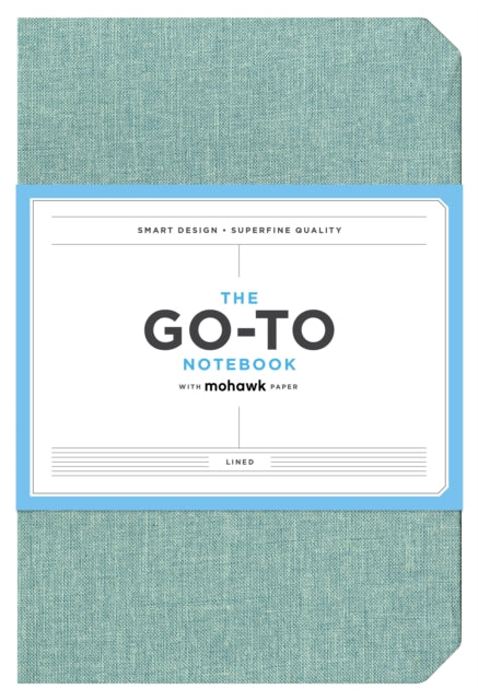 Book cover of: Go-To Notebook with Mohawk Paper, Sage Blue Lined