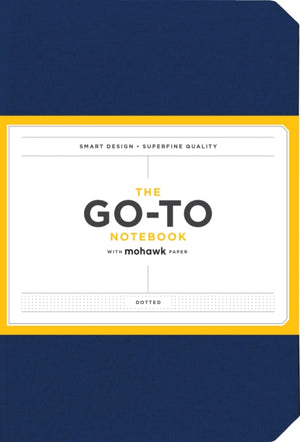 Go-To Notebook with Mohawk Paper, Midnight Blue Dotted