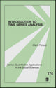 Book cover of: Introduction to Time Series Analysis. By: Mark Pickup