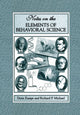 Book cover of: Notes on the Elements of Behavioral Science. By: Doris Zumpe