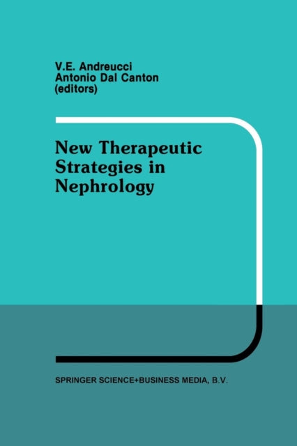 Book cover of: New Therapeutic Strategies in Nephrology. By: V.E. Andreucci