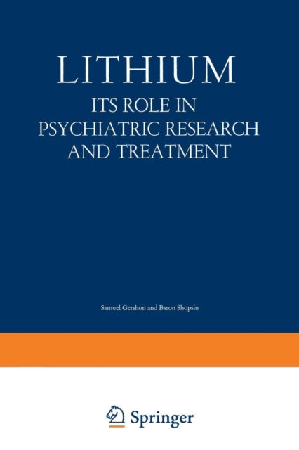Book cover of: Lithium. By: Samuel Gershon