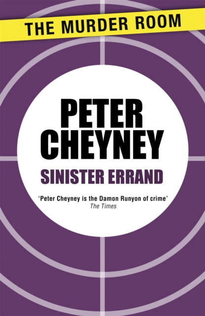 Book cover of: Sinister Errand. By: Peter Cheyney