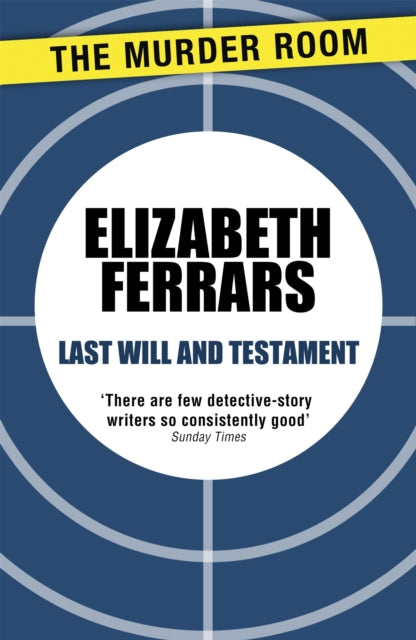 Book cover of: Last Will and Testament. By: Elizabeth Ferrars