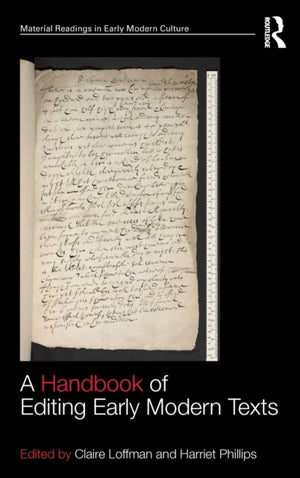 Handbook of Editing Early Modern Texts