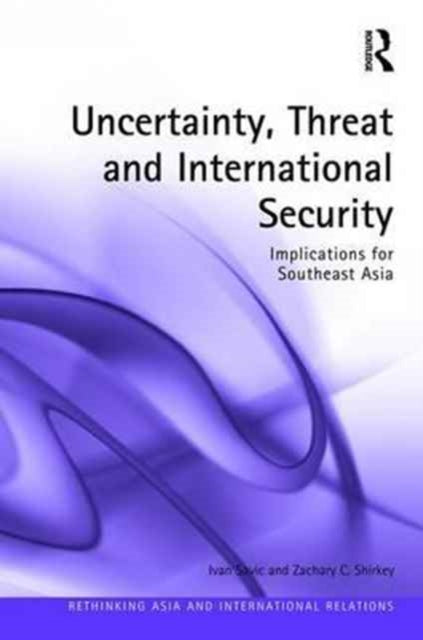 Book cover of: Uncertainty, Threat, and International Security. By: Ivan Savic