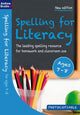 Book cover of: Spelling for Literacy for ages 7-8. By: Andrew Brodie