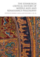 Book cover of: Edinburgh Critical History of Middle Ages and Renaissance Philosophy. By: Andrew LaZella