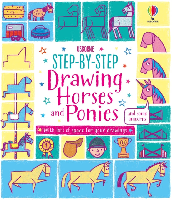 Book cover of: Step-by-step Drawing Horses and Ponies. By: Fiona Watt