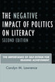 Book cover of: Negative Impact of Politics on Literacy. By: Carolyn M. Lawrence