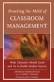 Book cover of: Breaking the Mold of Classroom Management. By: Andrea Honigsfeld