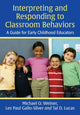 Book cover of: Interpreting and Responding to Classroom Behaviors. By: Michael O. Weiner