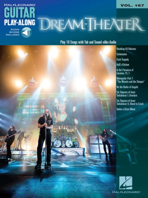 Book cover of: Dream Theater Guitar Play-Along Vol.167. By: Dream Theater