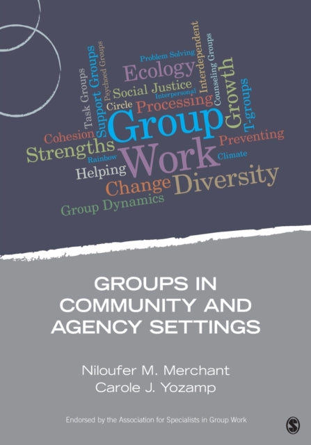 Book cover of: Groups in Community and Agency Settings. By: Niloufer M. Merchant