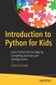 Book cover of: Introduction to Python for Kids. By: Aarthi Elumalai
