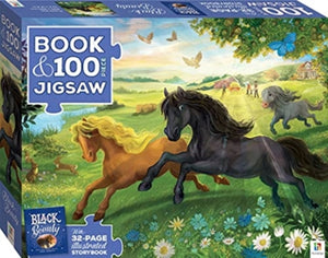 Book with 100-Piece Jigsaw: Black Beauty