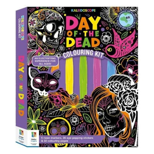 Book cover of: Kaleidoscope Colouring Kit Day of the Dead