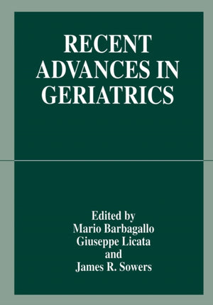 Recent Advances in Geriatrics