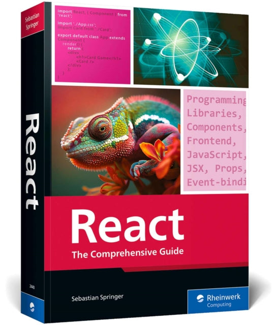 Book cover of: React. By: Sebastian Springer