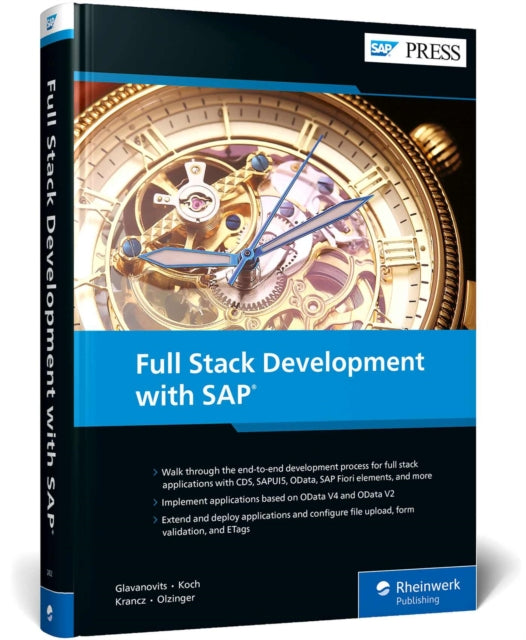 Book cover of: Full Stack Development with SAP. By: Rene Glavanovits