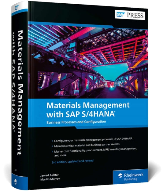 Book cover of: Materials Management with SAP S/4HANA. By: Jawad Akhtar