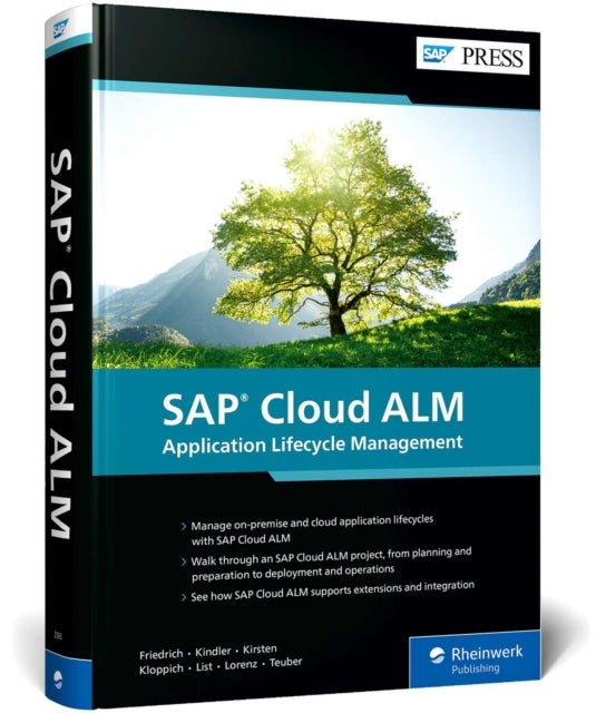 Book cover of: SAP Cloud ALM. By: Matthias Friedrich