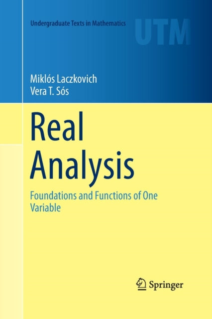 Book cover of: Real Analysis. By: Miklós Laczkovich