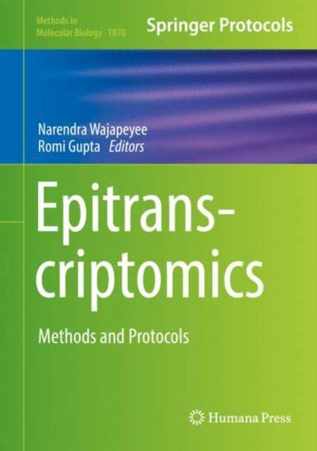 Book cover of: Epitranscriptomics. By: Narendra Wajapeyee