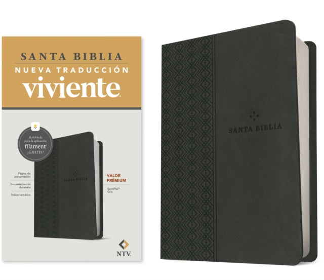 Book cover of: Biblia Valor Premium Ntv Con Filament (Sentipiel, Gris)