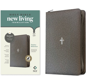 NLT Thinline Reference Zipper Bible, Filament Enabled